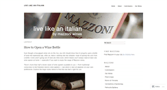 Desktop Screenshot of livelikeanitalian.com